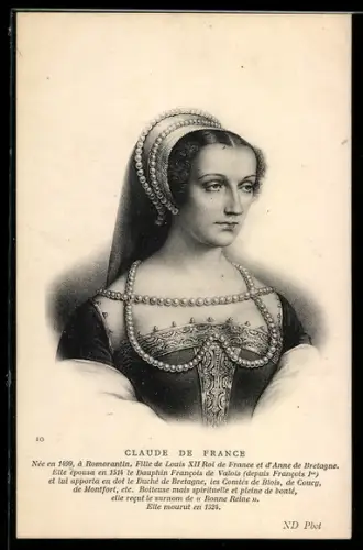 AK Claude de France, Claude von Frankreich
