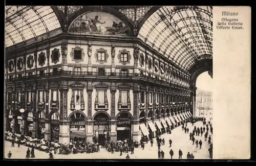 AK Milano, Ottagono della Galleria Vittorio Eman.
