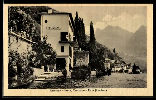 AK Oria, Ristorante Propr. Cosantino al Confine sul Lago di Lugano