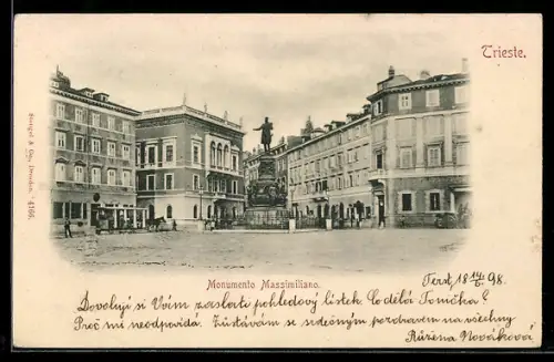 AK Trieste, Monumento Massimiliano