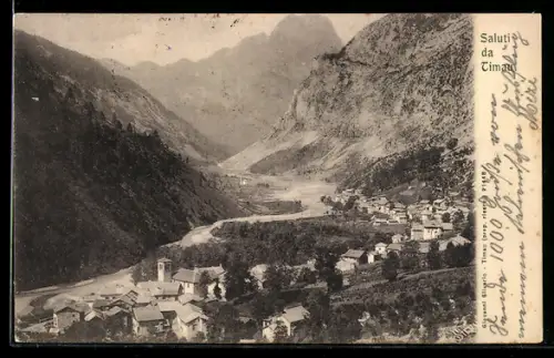 AK Timau, Vista panoramica della valle con case e montagne sullo sfondo