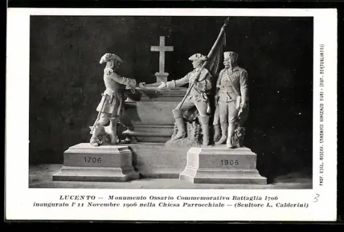 AK Lucento, Monumento Ossario Commemorativo Battaglia 1706 inaugurato l`11 Novembre 1906