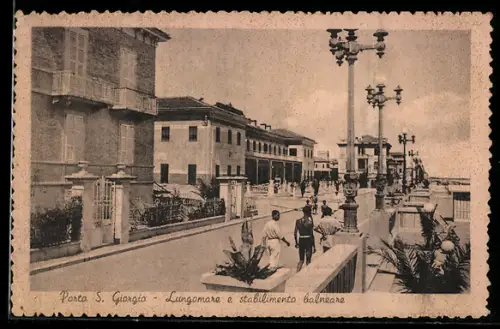 AK Porto S. Giorgio, Lungomare e stabilimento balneare
