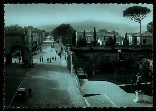 AK Fano, Giardini Roma, Porta Malatestiana e Via Flaminia