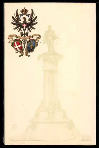 AK Torino, Monumento con stemma del Circolo Militare di Torino