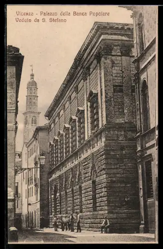 AK Vicenza, Palazzo della Banca Popolare veduto da S. Stefano