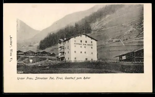 AK Schnals, Unser Frau im Schnalser Tal, Gasthof zum Adler