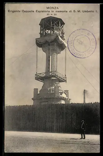 AK Monza, Erigenda Cappella Espiatoria in memoria di S. M. Umberto I
