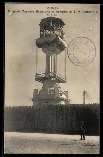 AK Monza, Erigenda Cappella Espiatoria in memoria di S. M. Umberto I