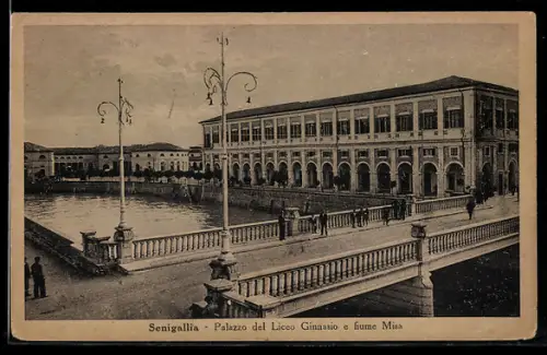 AK Senigallia, Palazzo del Liceo Ginnasio e fiume Misa