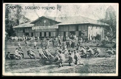 AK Torino, Casa del Soldato con attività sportive sul prato