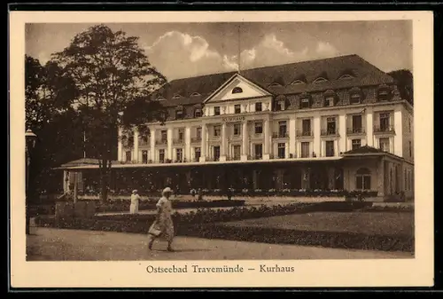 AK Travemünde, Strassenpartie am Kurhaus
