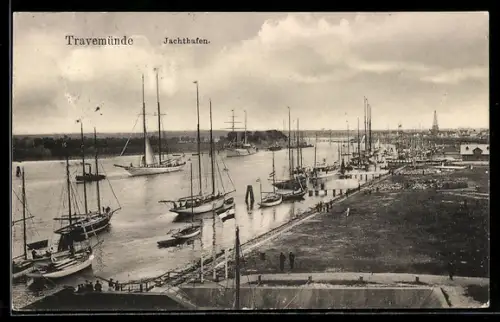 AK Travemünde, Blick über den Yachthafen