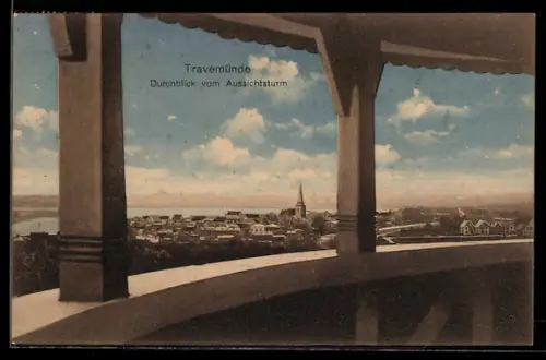 AK Travemünde, Durchblick vom Aussichtsturm