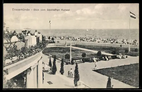 AK Travemünde, Blick vom Städtischen Kursaal