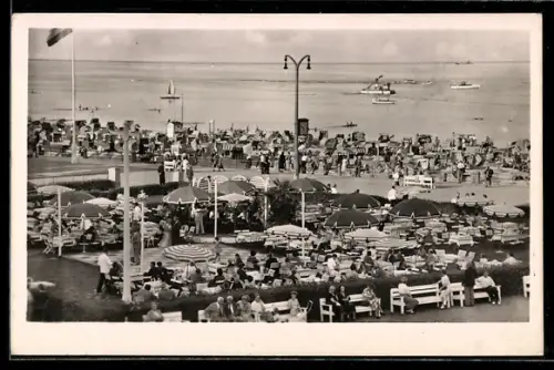 AK Travemünde, Blick auf die Freiluft-Tanzdiele vor dem Casino