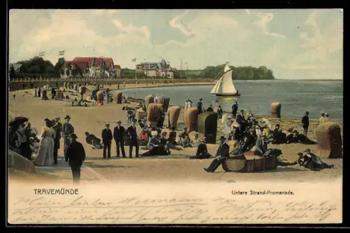AK Travemünde, Partie der unteren Strandpromenade