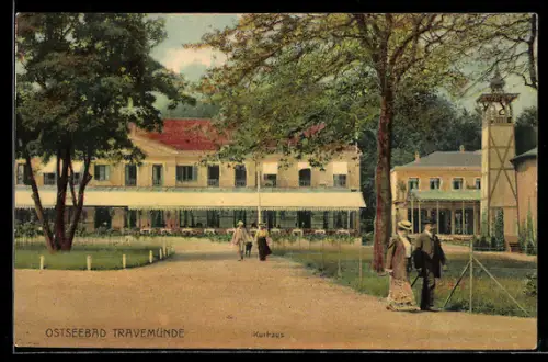 AK Travemünde, Partie am Hotel Kurhaus