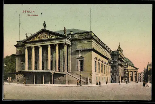 AK Berlin, Blick zur Staatsoper