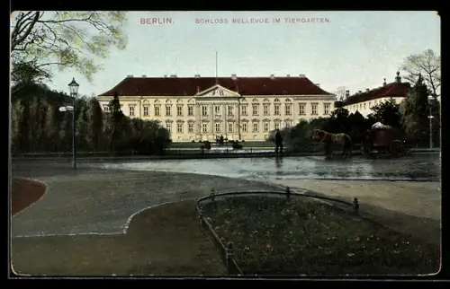 AK Berlin, Schloss Bellevue im Tiergarten