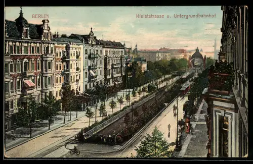 AK Berlin-Schöneberg, Kleiststrasse, Untergrundbahnhof
