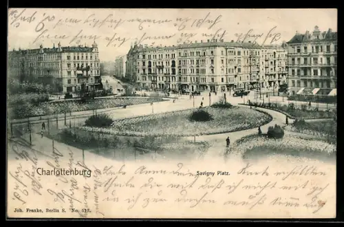AK Berlin-Charlottenburg, Savigny Platz