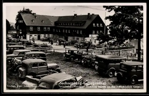 AK Sachsenberg-Georgenthal, Waldgut Aschberg, Spornitz, tschechische Grenze