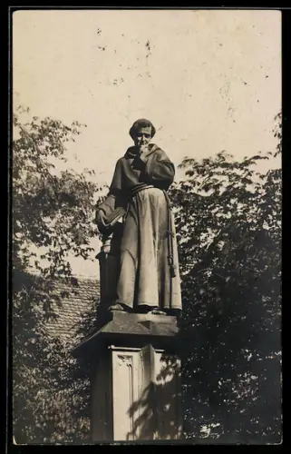 Foto-AK Freiburg / Br., Berthold-Schwarz Denkmal