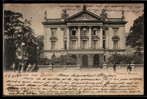 AK Berlin-Kreuzberg, das Berliner Theater in der Charlottenstrasse 90-92
