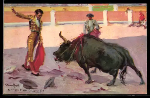 AK Ovacion y oreja, Stierkampf