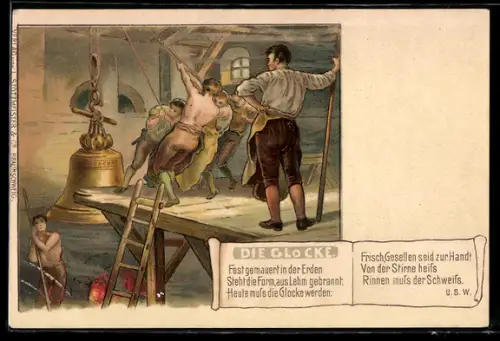 AK Vers aus Friedrich Schillers Die Glocke