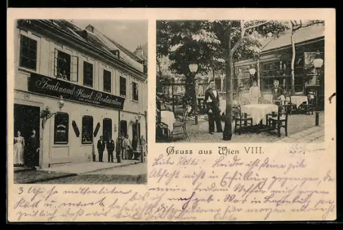 AK Wien, Restauration zur Stadt Brünn v. Ferdinand Hessel