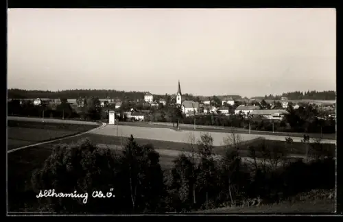 AK Allhaming /Ob.-Ö., Teilansicht mit Kirche