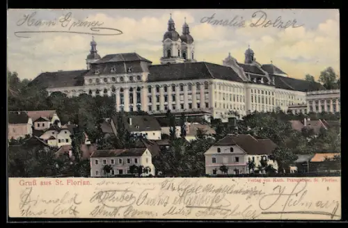 AK St. Florian, Blick zum Stift