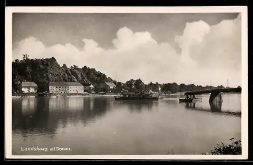 AK Feldkirchen an der Donau, Landshaag, Panorama