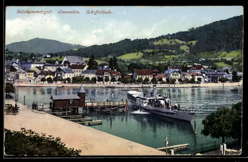 AK Gmunden, Salzkammergut, Schiffslände