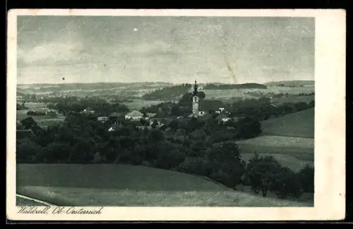 AK Waldzell /Ob. Öst., Panorama mit Kirche
