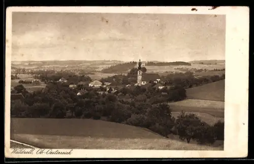 AK Waldzell /Ob. Öst., Panorama mit Kirche