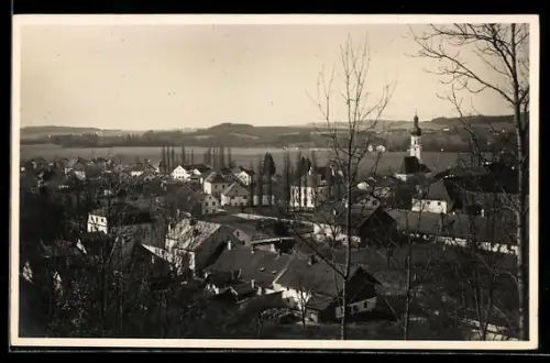 AK St. Martin /Innkreis, Panorama mit Kirche