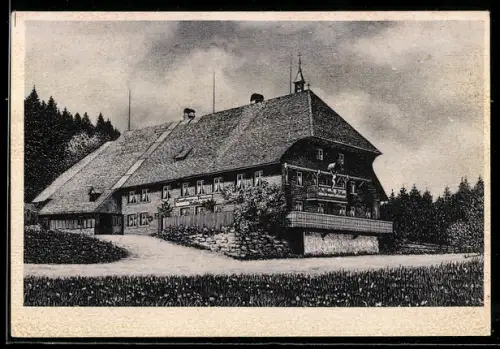 AK Lindau, Blick auf Gasthaus Adler