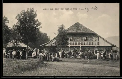 AK Bischofsreut, Gasthof Bayerisches Haus, Aussenansicht