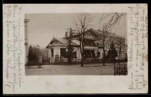 Foto-AK Neuruppin, Bürgervilla im Jahr 1908