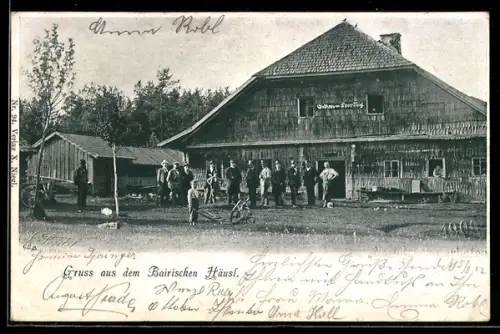 AK Bischofsreut, Gasthof Bairisches Häusl, Aussenansicht