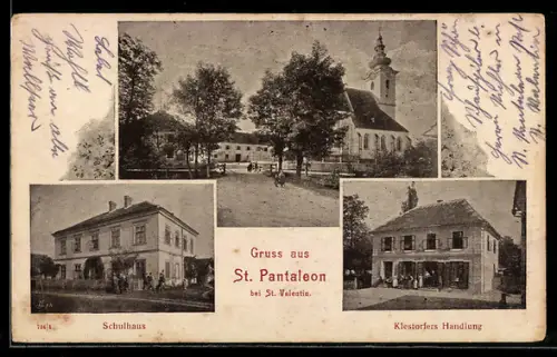AK St. Pantaleon, Schulhaus, Klestorfers Handlung