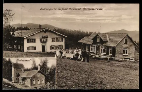 AK Krumbach /Bregenzerwald, Badeanstalt, Radiumquelle Rossbad
