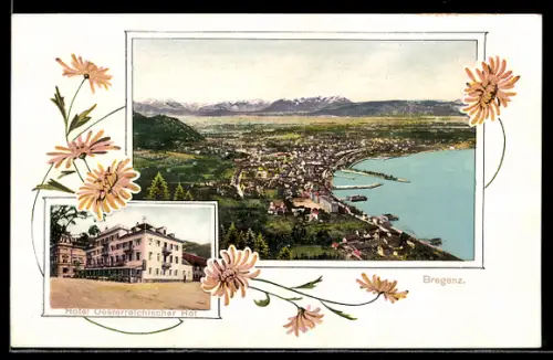 AK Bregenz, Hotel Oesterreichischer Hof, Ansicht von Bregenz am Bodensee