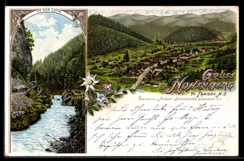 Lithographie Hohenberg a7d Traisen, In der Lurg