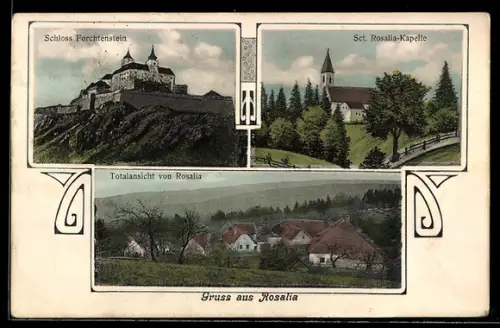 AK Rosalia, Schloss Forchtenstein, Sct. Rosalia-Kapelle