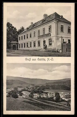 AK Gablitz /N.-Ö., Josef Stadmaier`s Gasthof, Totalansicht