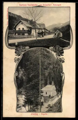 AK Wald-Liesing, Gasthaus Haselwander zur Schwalbe